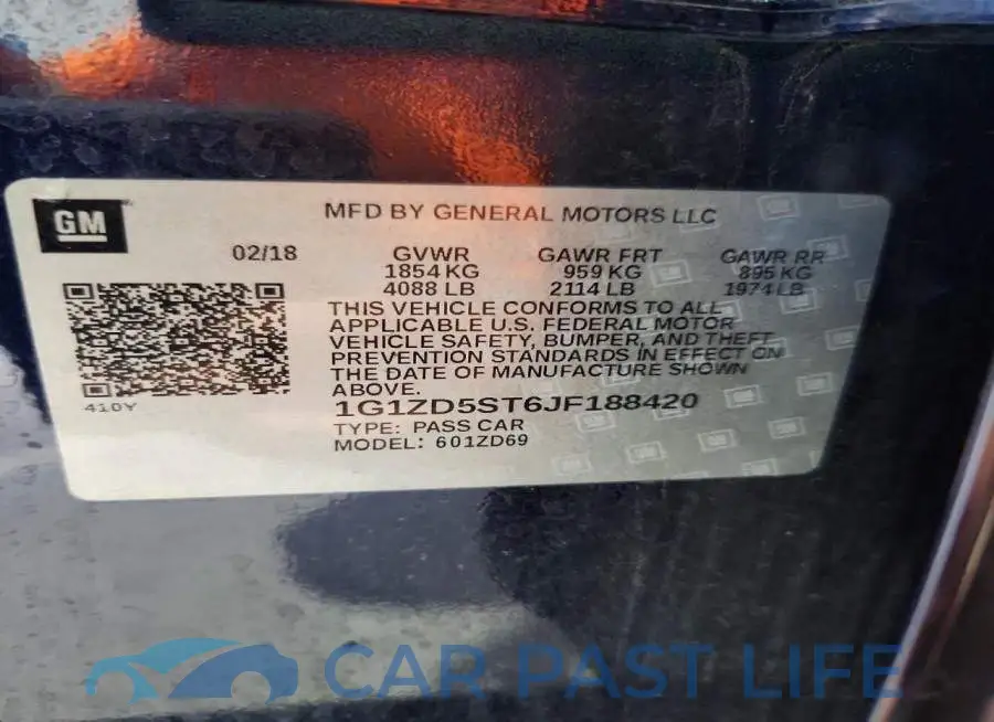 1G1ZD5ST6JF188420# 13