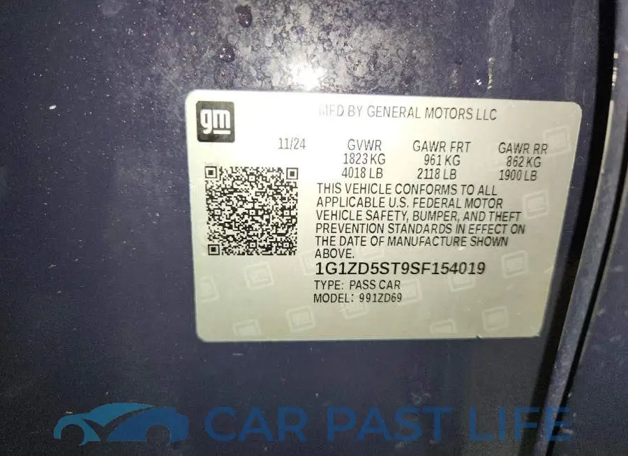 1G1ZD5ST9SF154019# 12