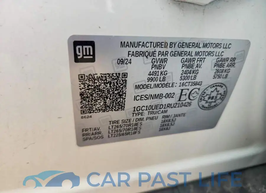 1GC10UED1RU210426# 12