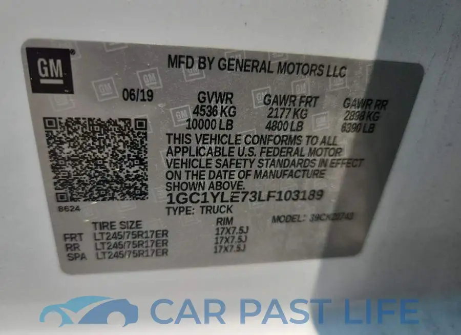 1GC1YLE73LF103189# 12
