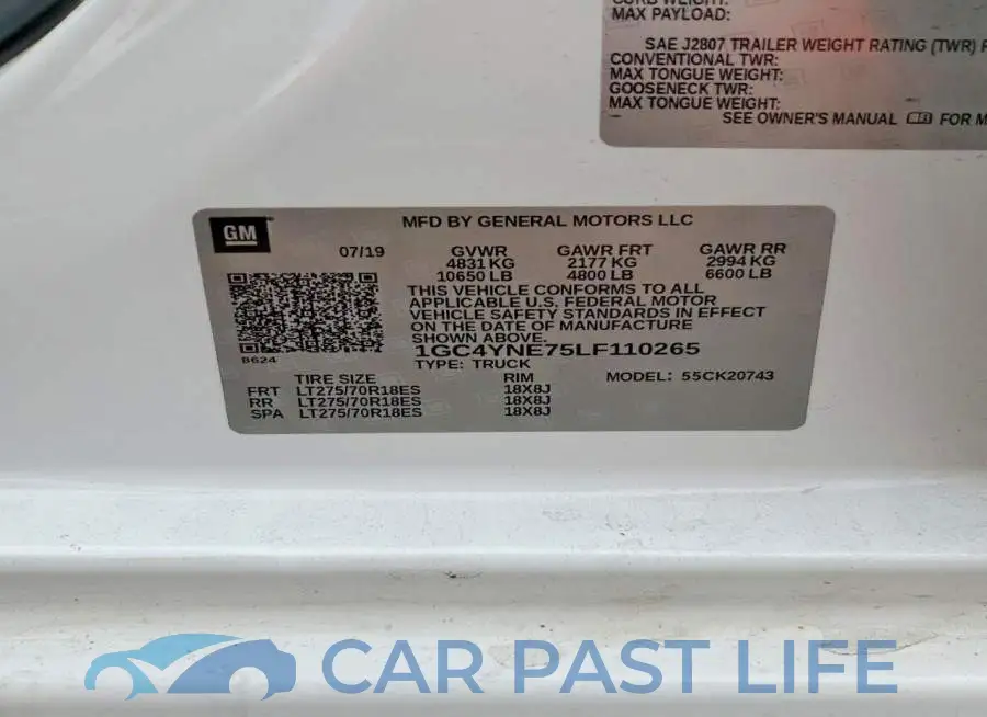 1GC4YNE75LF110265# 12