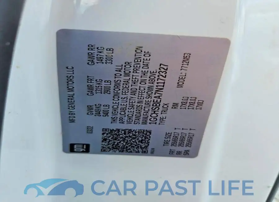 1GCHSBEA7N1172327# 12