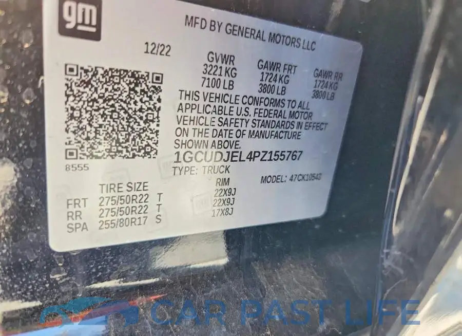 1GCUDJEL4PZ155767# 13