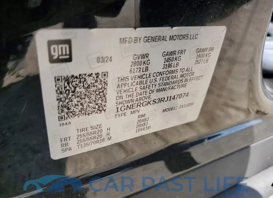 1GNERGKS3RJ147074# 13