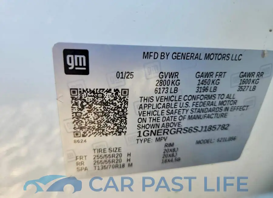 1GNERGRS6SJ185782# 13