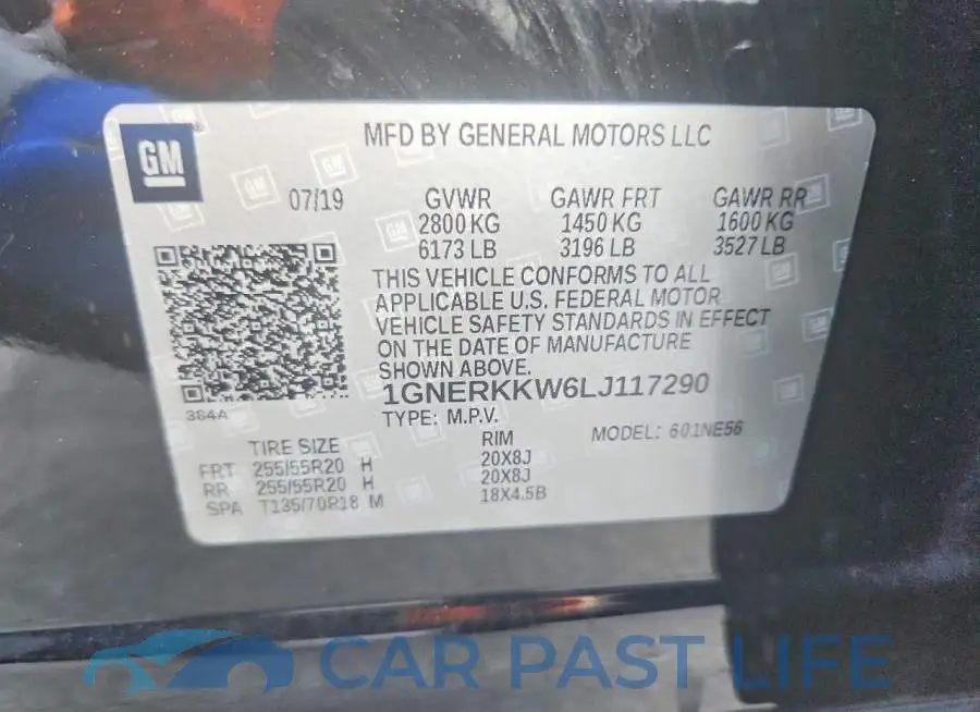 1GNERKKW6LJ117290# 14