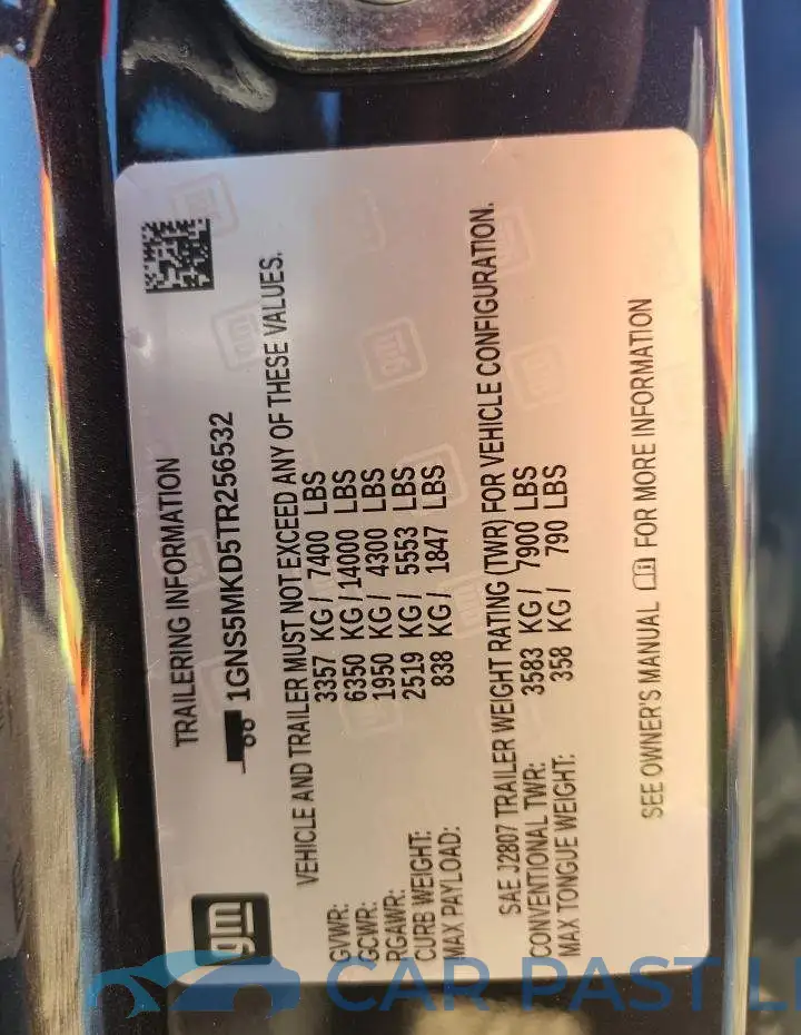 1GNS5MKD5TR256532# 13