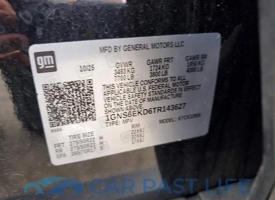 1GNS6EKD6TR143627# 14