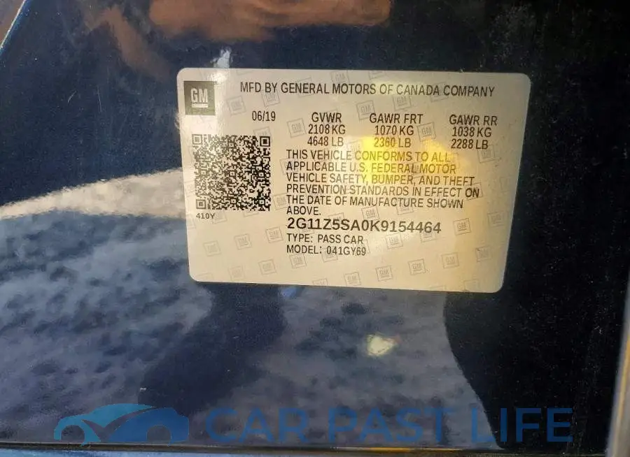 2G11Z5SA0K9154464# 13