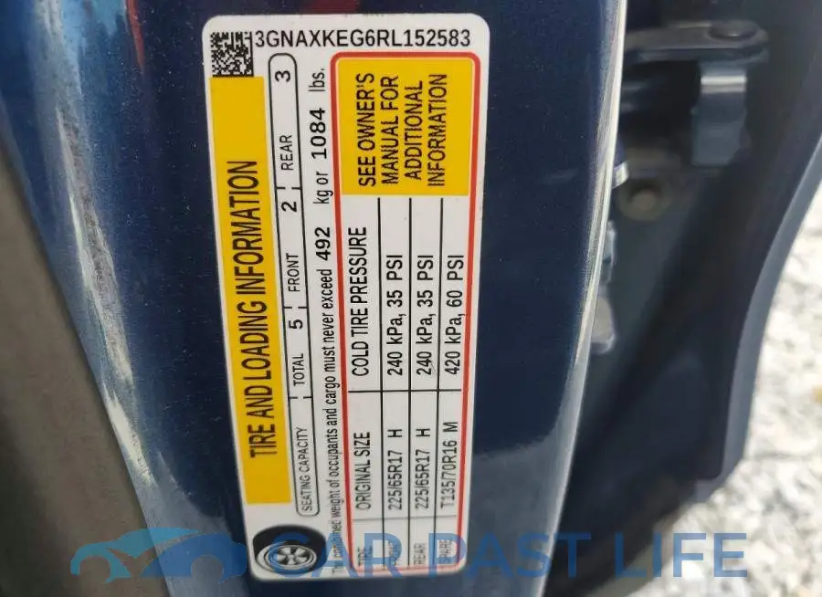 3GNAXKEG6RL152583# 13