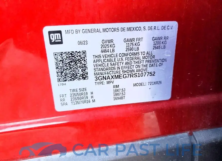 3GNAXMEG7RS107752# 13