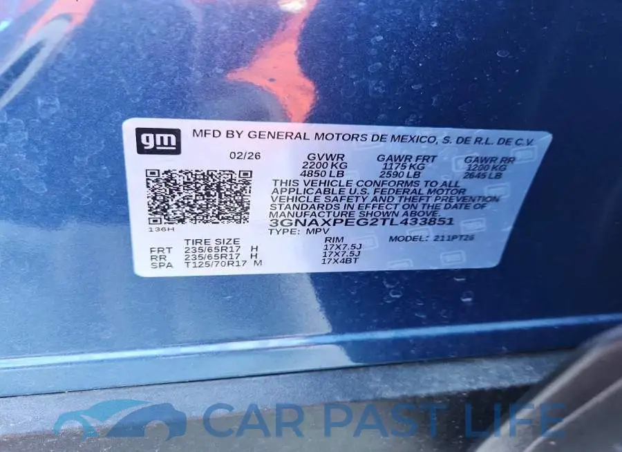 3GNAXPEG2TL433851# 13