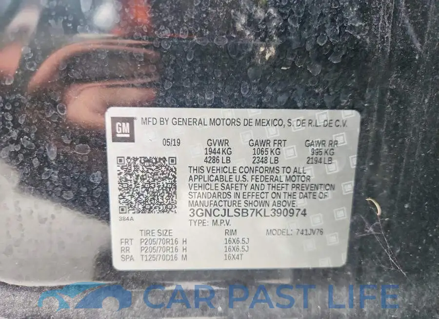 3GNCJLSB7KL390974# 13