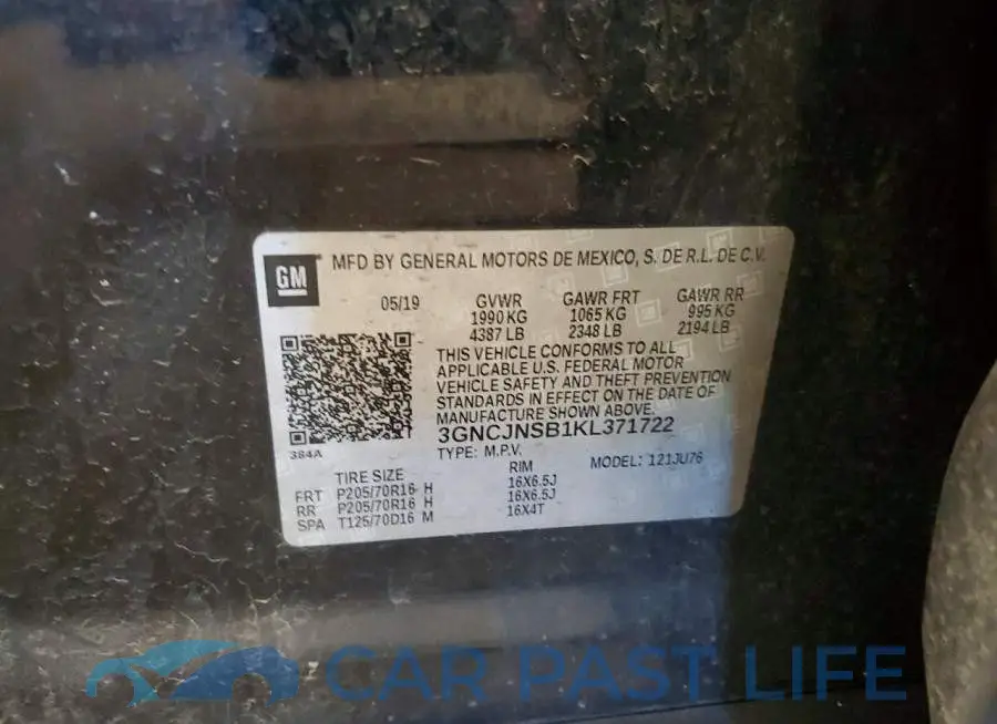 3GNCJNSB1KL371722# 13