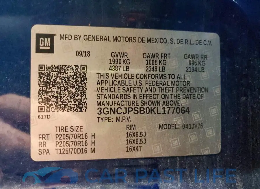 3GNCJPSB0KL177064# 12