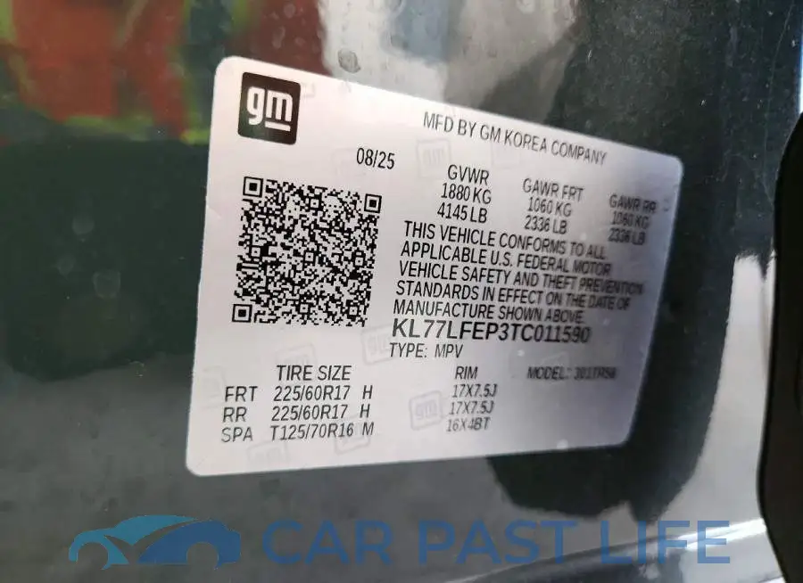 KL77LFEP3TC011590# 13