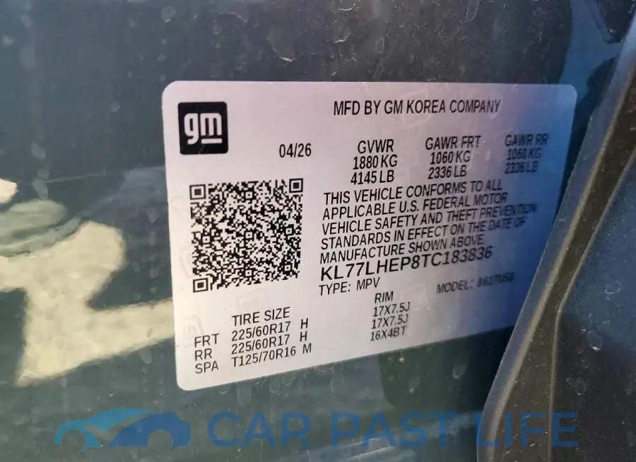 KL77LHEP8TC183836# 12