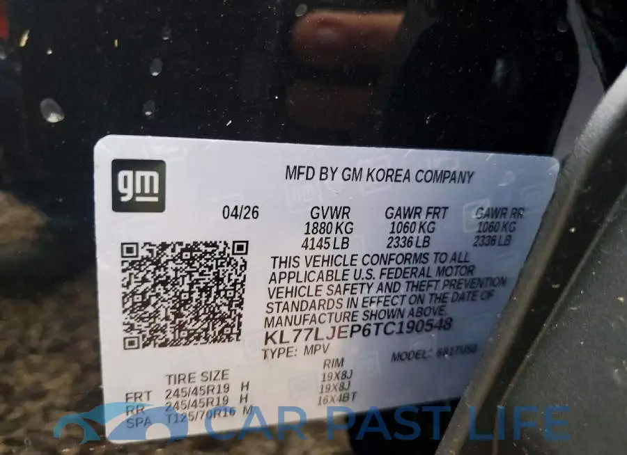 KL77LJEP6TC190548# 13