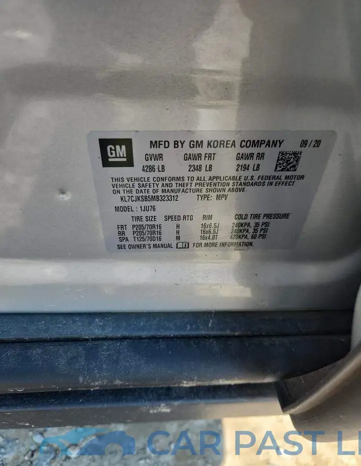 KL7CJKSB5MB323312# 13