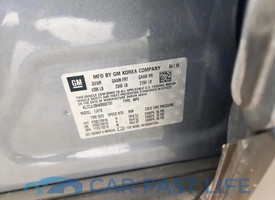 KL7CJLSB4KB902701# 13