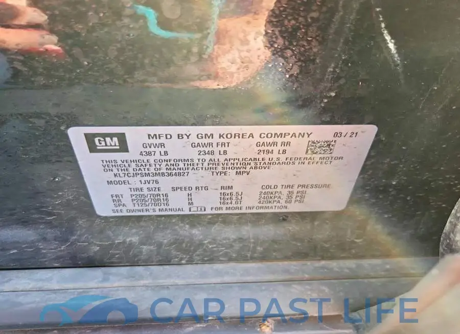 KL7CJPSM3MB364827# 13