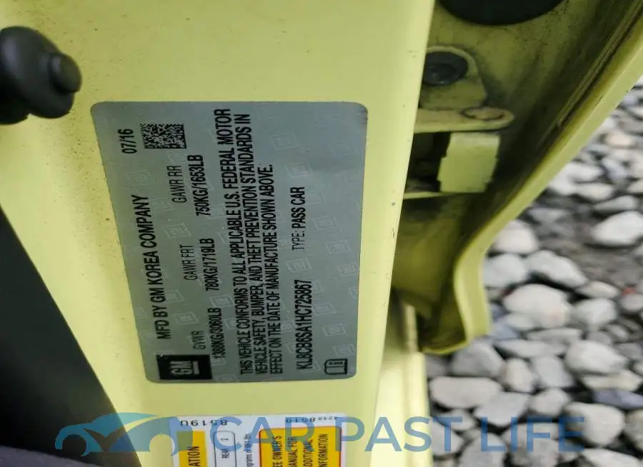 KL8CB6SA1HC725867# 12