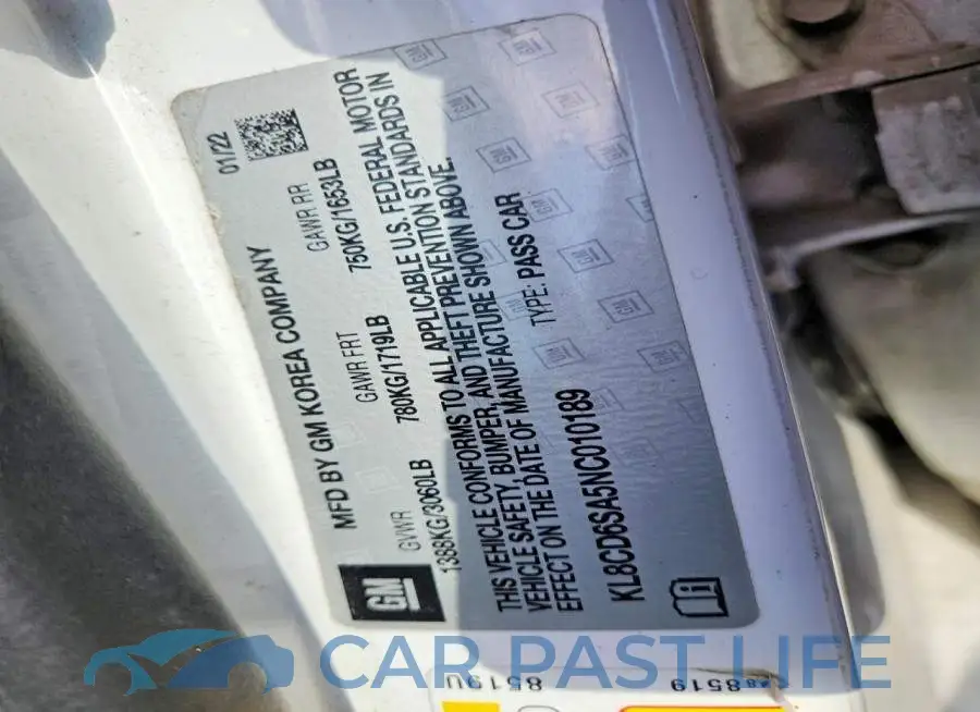KL8CD6SA5NC010189# 12