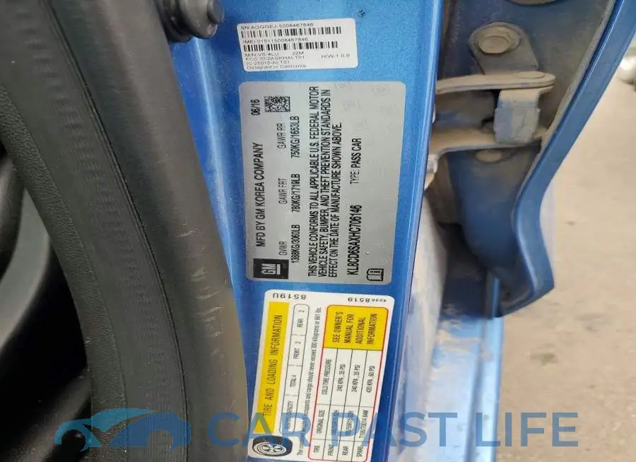 KL8CD6SAXHC706146# 12