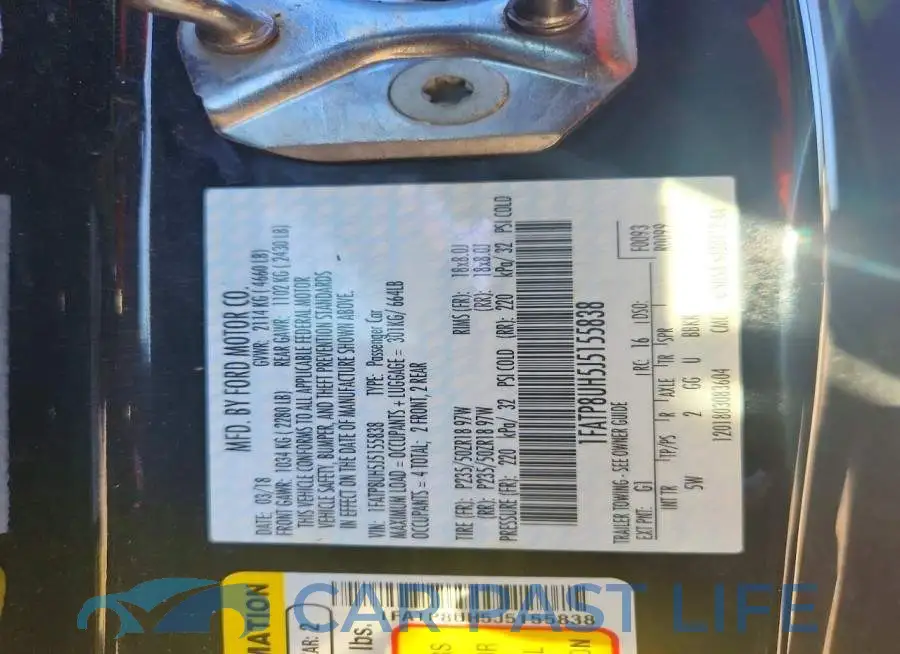 1FATP8UH5J5155838# 13
