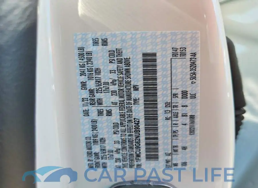 1FMCU9G62NUB90427# 14