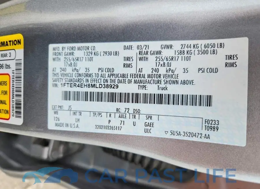 1FTER4EH8MLD38929# 12