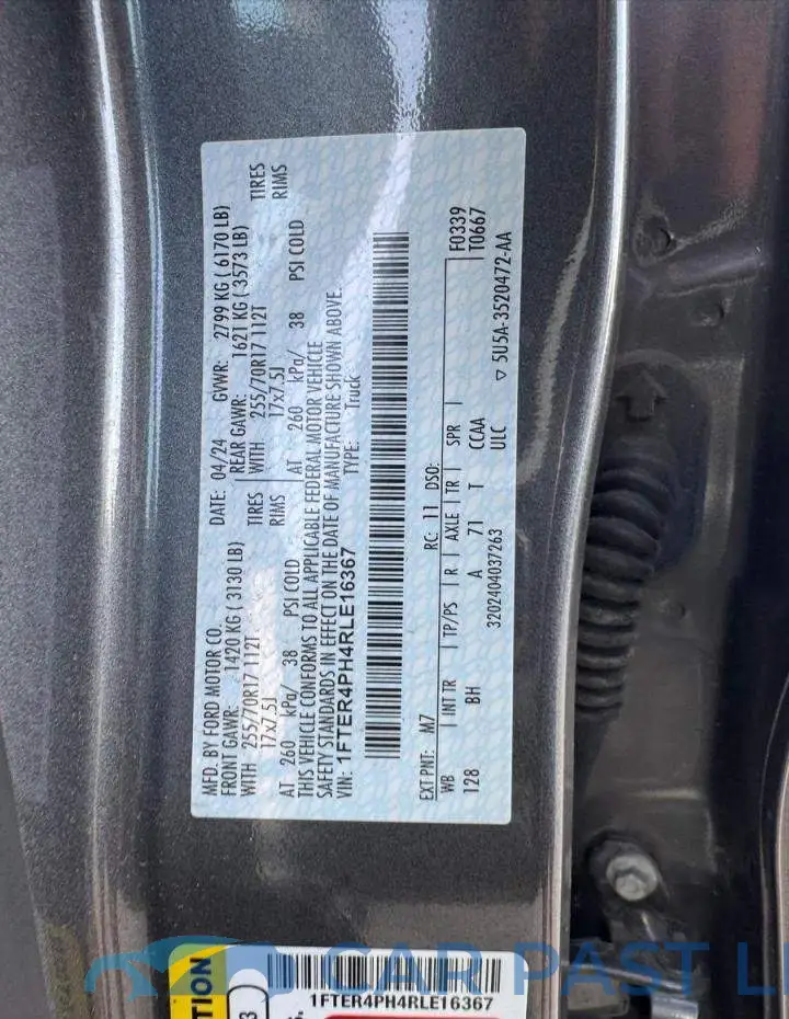 1FTER4PH4RLE16367# 10