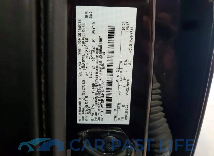 1FTEW1EP1LKE18088# 12