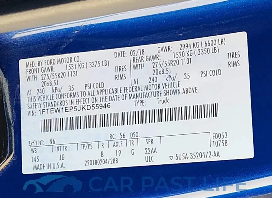 1FTEW1EP5JKD55946# 13