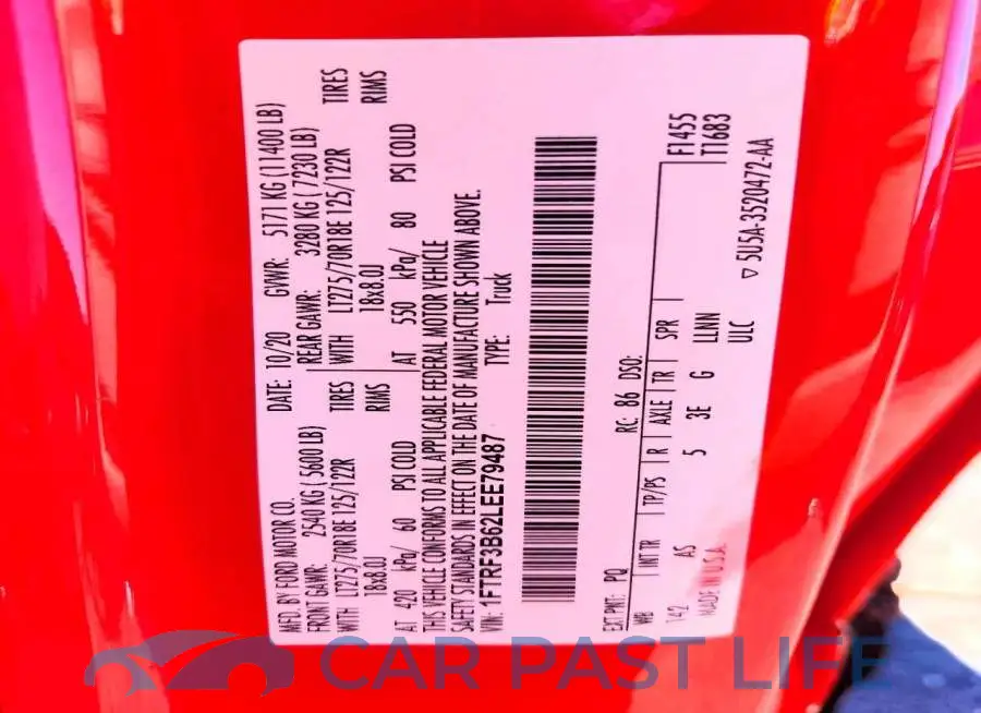 1FTRF3B62LEE79487# 13