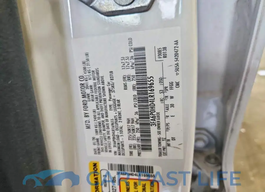 3FA6P0HD4LR169655# 12