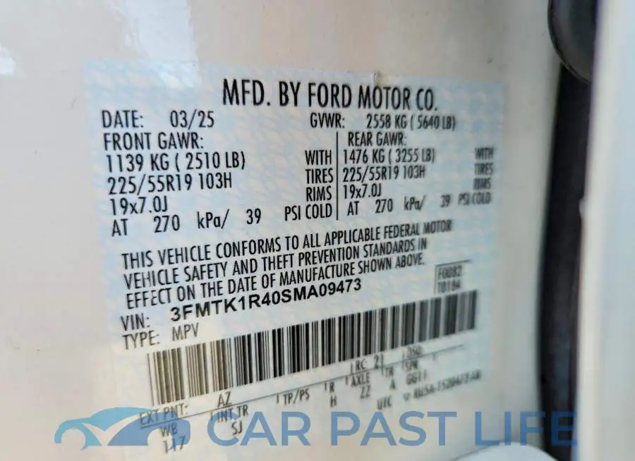 3FMTK1R40SMA09473# 13