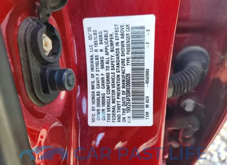 19XZE4F55ME000026# 12