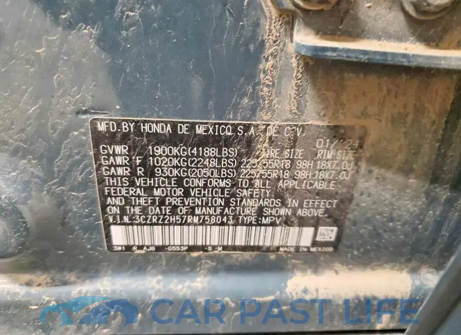 3CZRZ2H57RM758043# 14