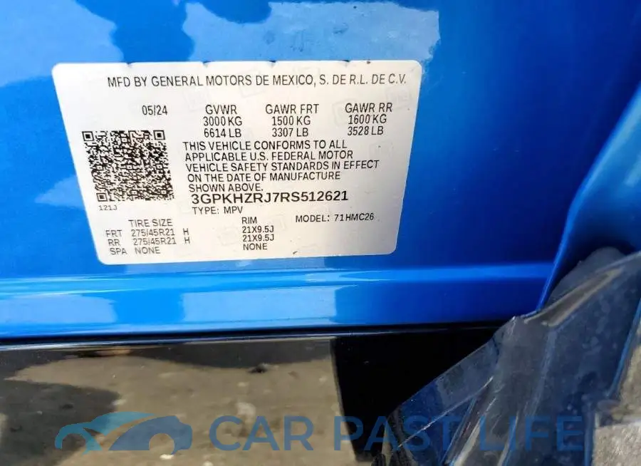 3GPKHZRJ7RS512621# 13