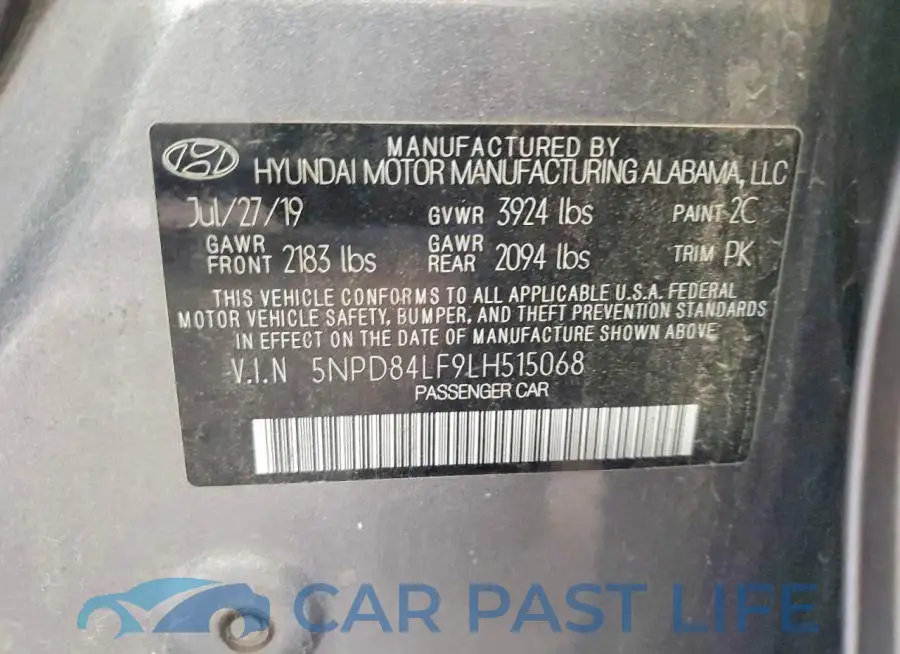 5NPD84LF9LH515068# 12