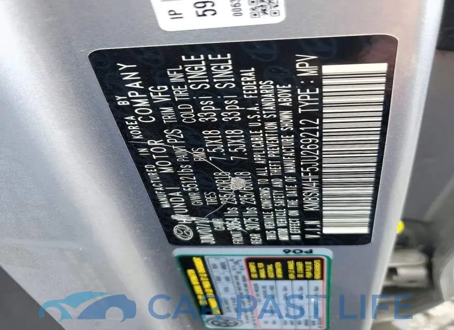 KM8SM4HF5JU269212# 13