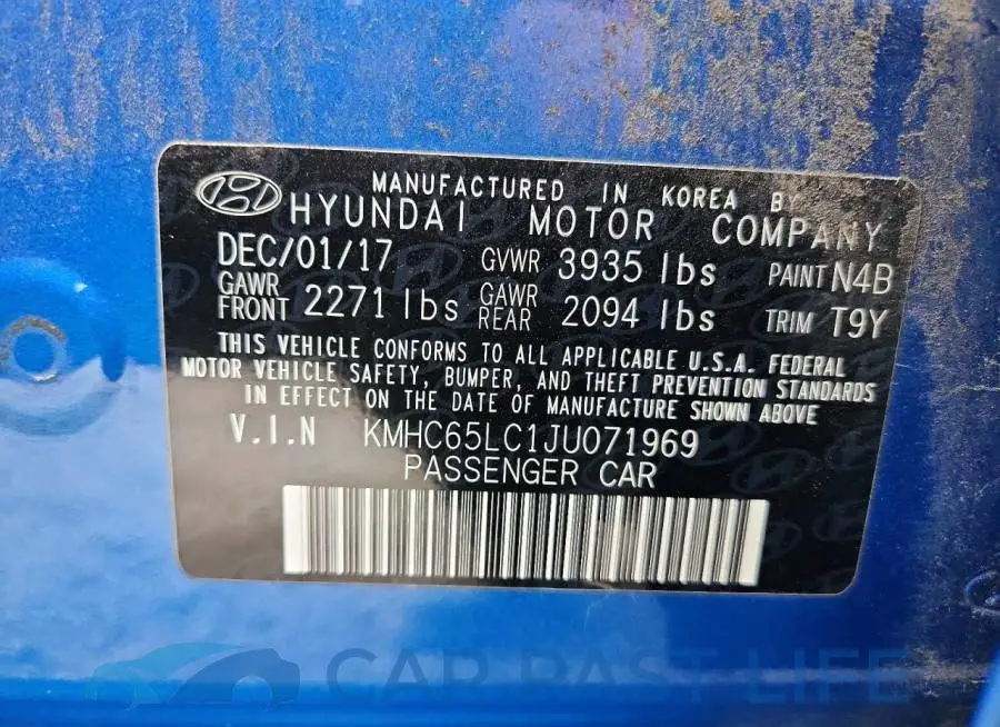 KMHC65LC1JU071969# 12