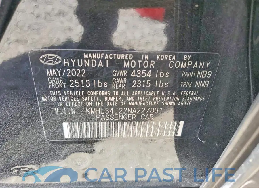 KMHL34J22NA227831# 12