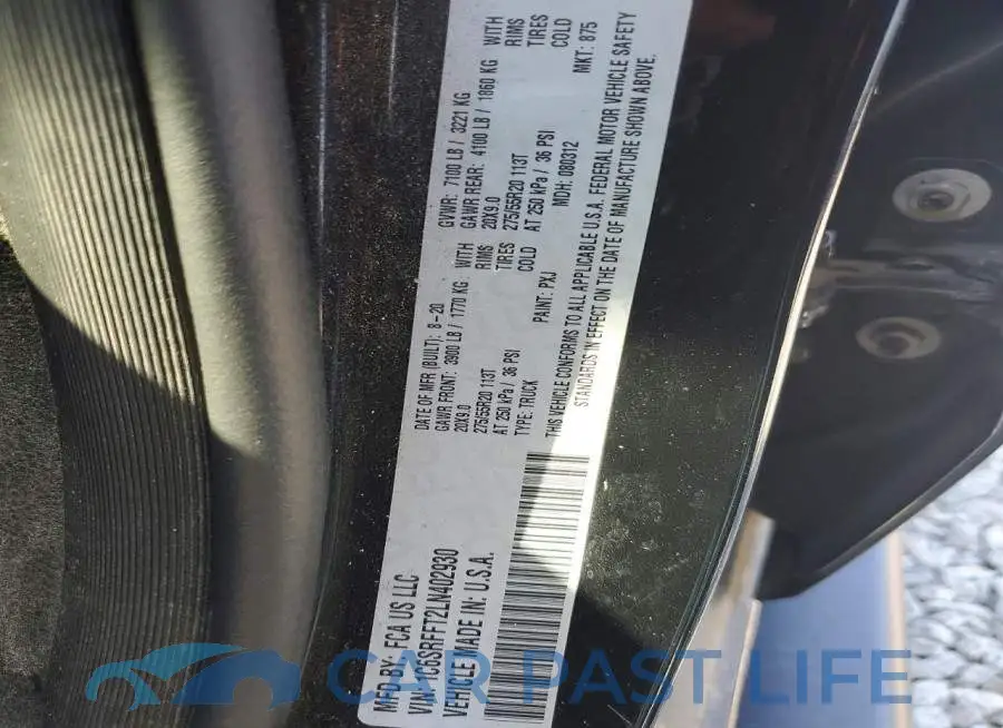 1C6SRFFT2LN402930# 12
