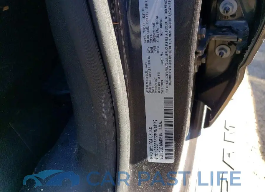 1C6SRFFT2MN718149# 12