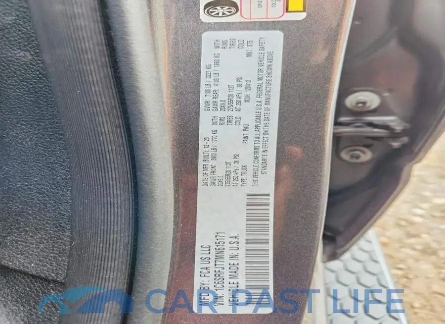 1C6SRFJT7MN615171# 13