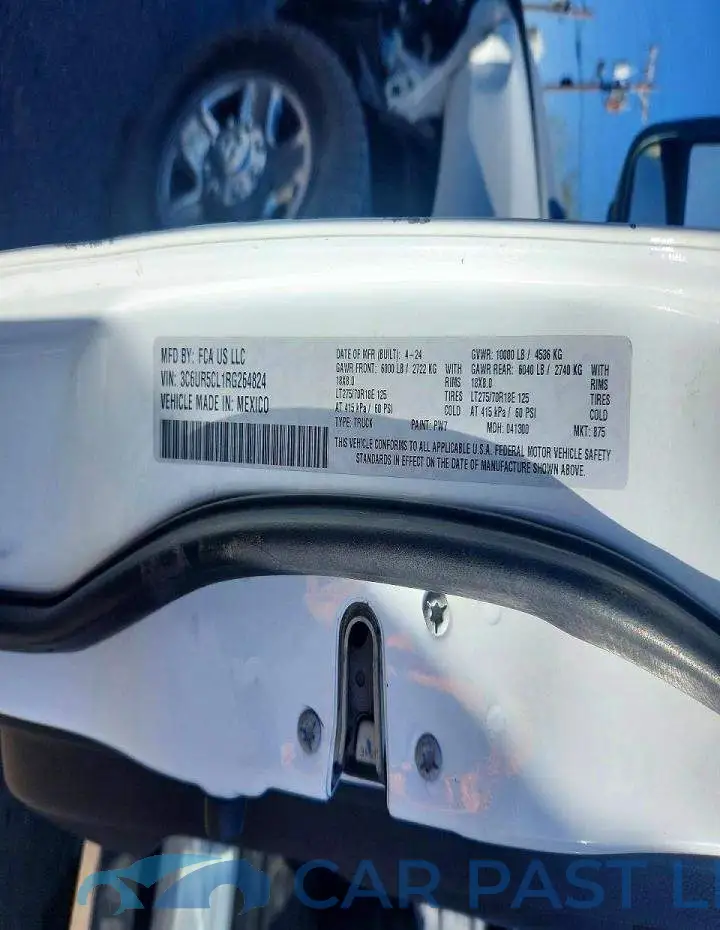 3C6UR5CL1RG264824# 12