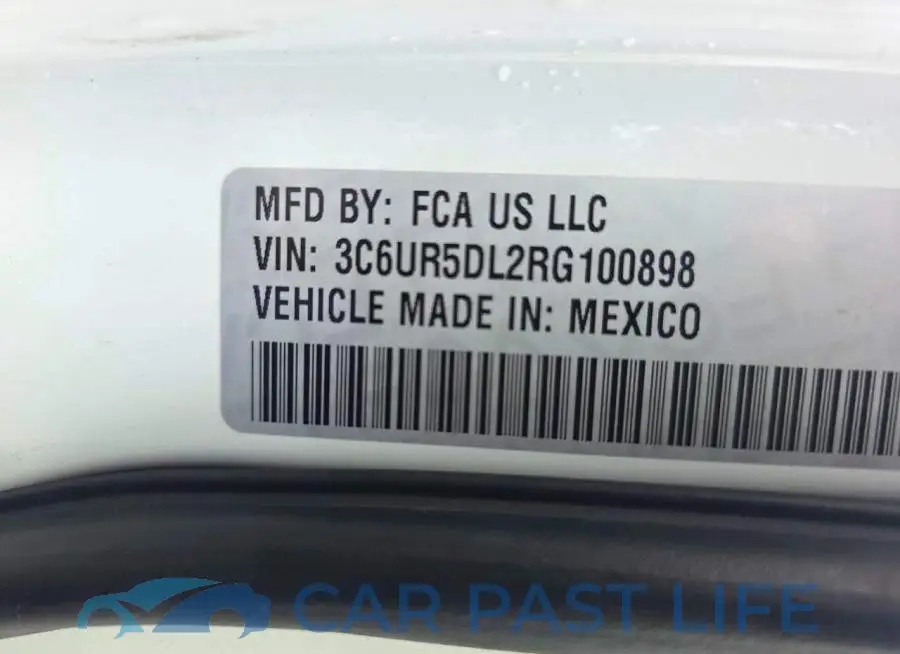 3C6UR5DL2RG100898# 10