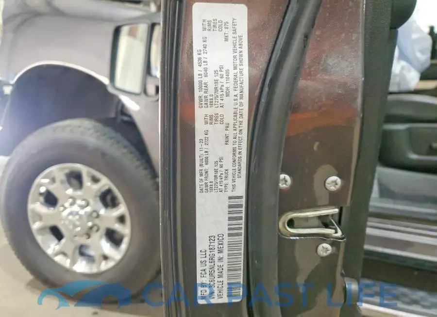 3C6UR5NL6RG187123# 12